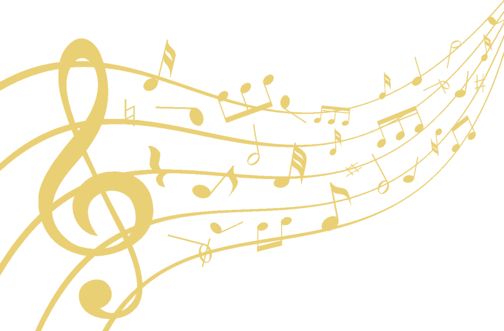 Musiknoten gold